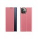 Sleep Case Bookcase Type Case with Smart Window for iPhone 13 pink