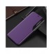 Eco Leather View Case elegant bookcase type case with kickstand for iPhone 13 purple