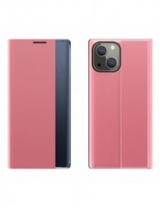 Sleep Case Bookcase Type Case with Smart Window for iPhone 13 mini pink