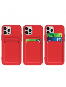 Kortfodral Silikonplånboksfodral med kortplatsdokument för Samsung Galaxy S21 Ultra 5G vit