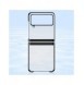 Plätering Fodral hårt fodral Galvanisering ram Skal till Samsung Galaxy Z Flip 3 svart