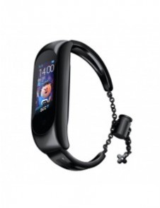 Ersättningsarmbandsarmband i metall för Xiaomi Mi Band 6/5/4/3 svart
