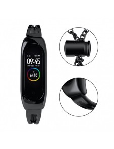 Ersättningsarmbandsarmband i metall för Xiaomi Mi Band 6/5/4/3 svart