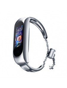 Ersättningsarmbandsarmband i metall för Xiaomi Mi Band 6/5/4/3 silver