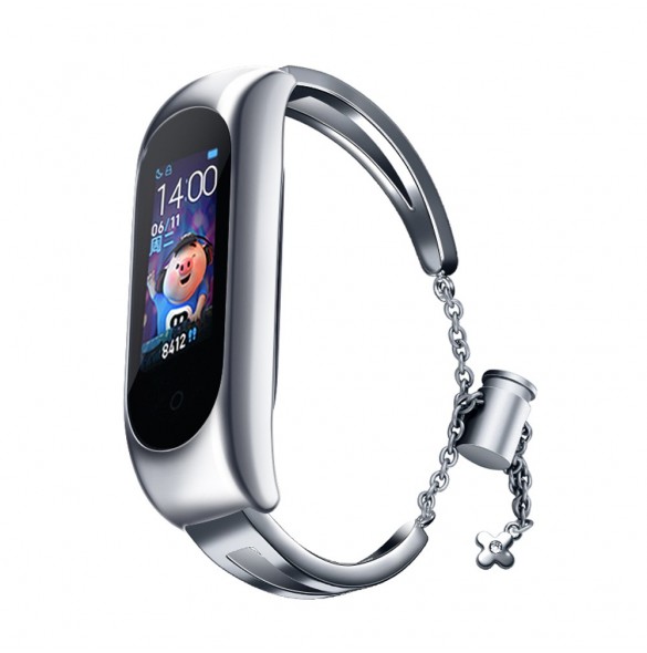 Ersättningsarmbandsarmband i metall för Xiaomi Mi Band 6/5/4/3 silver