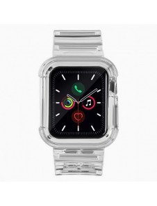 Strap Light Set ersättningsband remfodral för Watch 6 44mm / Watch 5 44mm / Watch 4 44mm / Watch SE 44mm svart