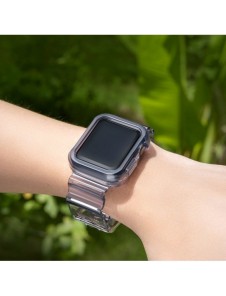 Strap Light Set ersättningsband remfodral för Watch 6 44mm / Watch 5 44mm / Watch 4 44mm / Watch SE 44mm svart