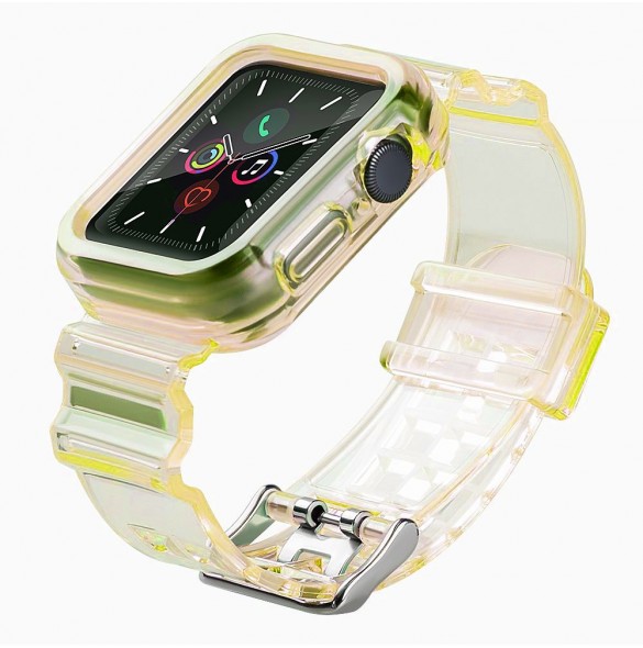 Rem Light Set ersättningsband remfodral för Watch 6 40mm / Watch 5 40mm / Watch 4 40mm / Watch SE 40mm yellow