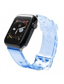 Armband Light Silikon Armband Armband Armband Watch Armband Watch 6/5/4/3/2 (44mm / 42mm) Blå