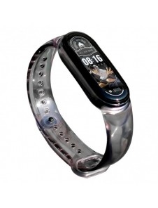 Ersättande silikonbandsrem till Xiaomi Mi Band 6/5 svart