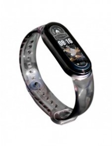 Ersättande silikonbandsrem till Xiaomi Mi Band 6/5 svart