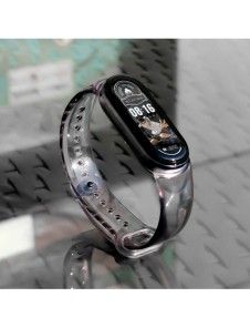 Ersättande silikonbandsrem till Xiaomi Mi Band 6/5 svart