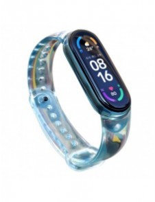 Ersättande silikonbandsrem för Xiaomi Mi Band 6/5 blå
