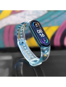 Ersättande silikonbandsrem för Xiaomi Mi Band 6/5 blå