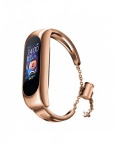 Ersättningsarmbandsarmband i metall för Xiaomi Mi Band 6/5/4/3 roséguld