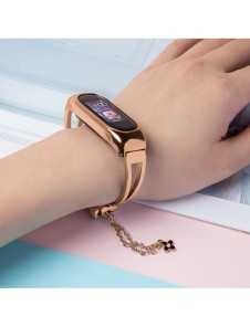 Ersättningsarmbandsarmband i metall för Xiaomi Mi Band 6/5/4/3 roséguld
