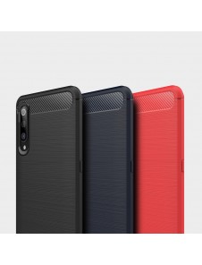 iPaky Carbon Väska Flexibel Skal TPU Väska till Xiaomi Mi 9 - Svart