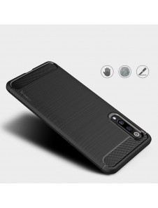 iPaky Carbon Väska Flexibel Skal TPU Väska till Xiaomi Mi 9 - Svart