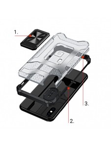Crystal Ring Case Kickstand Tough Rugged Cover för iPhone XS Max grön