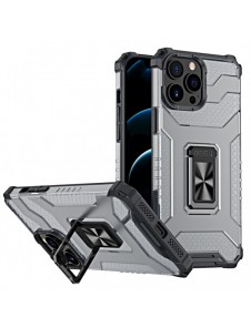 Crystal Ring Case Kickstand Tough Rugged Cover för iPhone 11 Pro svart