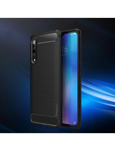 iPaky Carbon Väska Flexibel Skal TPU Väska till Xiaomi Mi 9 - Svart