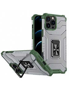 Crystal Ring Case Kickstand Tough Rugged Cover för iPhone 11 Pro Max grön