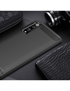 iPaky Carbon Väska Flexibel Skal TPU Väska till Xiaomi Mi 9 - Svart