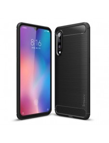 iPaky Carbon Väska Flexibel Skal TPU Väska till Xiaomi Mi 9 - Svart