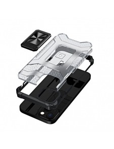 Crystal Ring Case Kickstand Tough Rugged Cover för iPhone 12 mini svart