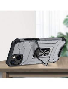 Crystal Ring Case Kickstand Tough Rugged Cover för iPhone 12 mini svart