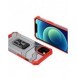 Crystal Ring Case Kickstand Tough Rugged Cover för iPhone 12 mini röd