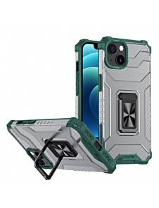 Crystal Ring Case Kickstand Tough Rugged Cover för iPhone 12 mini grön