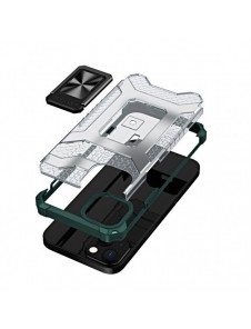 Crystal Ring Case Kickstand Tough Rugged Cover för iPhone 12 mini grön