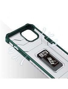 Crystal Ring Case Kickstand Tough Rugged Cover för iPhone 12 mini grön