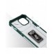 Crystal Ring Case Kickstand Tough Rugged Cover för iPhone 12 mini grön