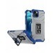 Crystal Ring Case Kickstand Tough Rugged Cover för iPhone 12 mini blå