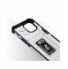 Crystal Ring Case Kickstand Tough Rugged Skal till iPhone 12 svart
