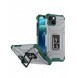 Crystal Ring Case Kickstand Tough Rugged Cover för iPhone 12 grön
