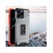Crystal Ring Case Kickstand Tough Rugged Cover för iPhone 12 Pro röd