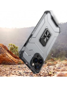 Crystal Ring Case Kickstand Tough Rugged Cover för iPhone 12 Pro Max svart