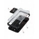 Crystal Ring Case Kickstand Tough Rugged Cover för iPhone 12 Pro Max svart