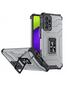 Crystal Ring Case Kickstand Tough Rugged Cover för Samsung Galaxy A72 4G svart