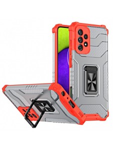 Crystal Ring Case Kickstand Tough Rugged Cover för Samsung Galaxy A72 4G röd