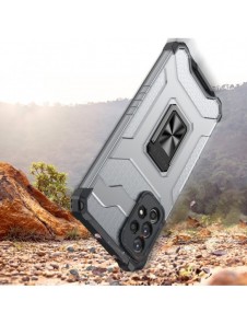 Crystal Ring Case Kickstand Tough Rugged Cover för Samsung Galaxy A72 4G röd