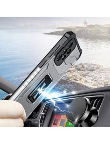 Crystal Ring Case Kickstand Tough Rugged Cover för Samsung Galaxy A72 4G röd