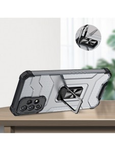 Crystal Ring Case Kickstand Tough Rugged Cover för Samsung Galaxy A72 4G röd
