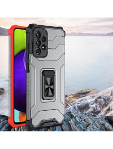 Crystal Ring Case Kickstand Tough Rugged Cover för Samsung Galaxy A72 4G blå