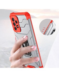 Crystal Ring Case Kickstand Tough Rugged Cover för Samsung Galaxy A72 4G blå