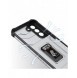 Crystal Ring Case Kickstand Tough Rugged Cover för Samsung Galaxy S21 5G blå