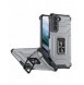 Crystal Ring Case Kickstand Tough Rugged Cover för Samsung Galaxy S21+ 5G (S21 Plus 5G) svart